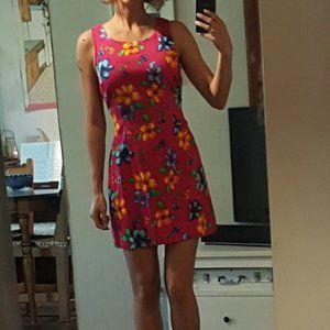 CUTE VINTAGE Hawaii floral minidress smalll/med